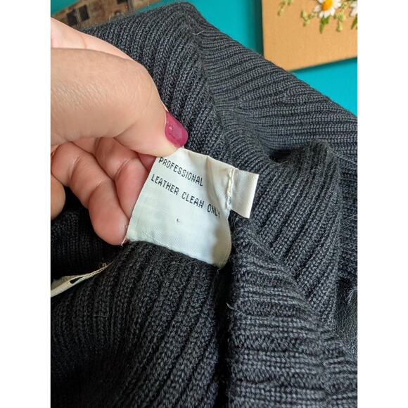 Women's vintage 90s leather lace up bodycon dress size medium large biker punk - Picture 7 of 7